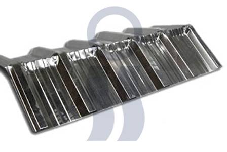Cumbrera Trapezoidal Galvanizada 1,10 Mts Largo